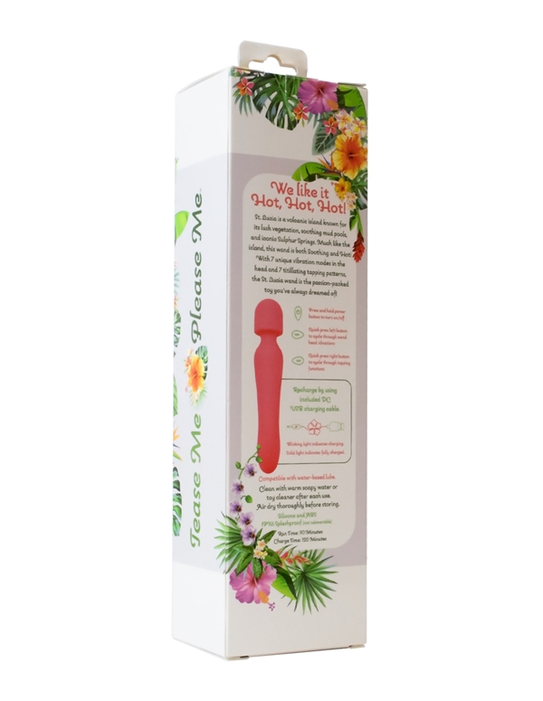 TROPICAL TEASE - ST LUCIA MULTI-FUNCTION WAND & TAPPING STIM ALT5 view Color: SLMN