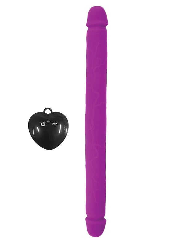 Play Together - Double The Pleasure Deluxe Vibrating Double Dong default view Color: PR
