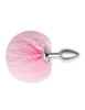 Additional PINK view of product WHIPSMART FURRY TALES METAL PLUG W/ PINK BUNNY TAIL with color code PK