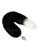Additional BLACK view of product WHIPSMART FURRY TALES METAL PLUG W/ 14 BLACK FOX TAIL with color code BK
