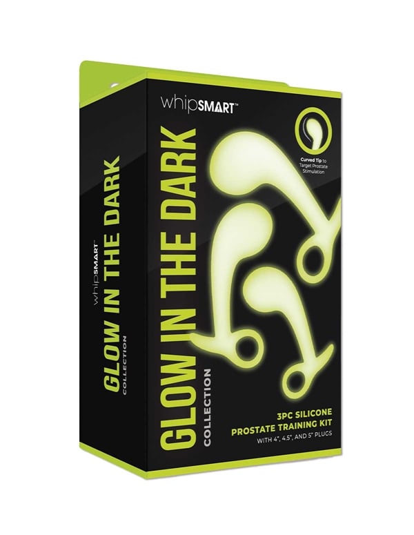 Whipsmart Glow In The Dark Prostate Training Kit ALT1 view Color: GR