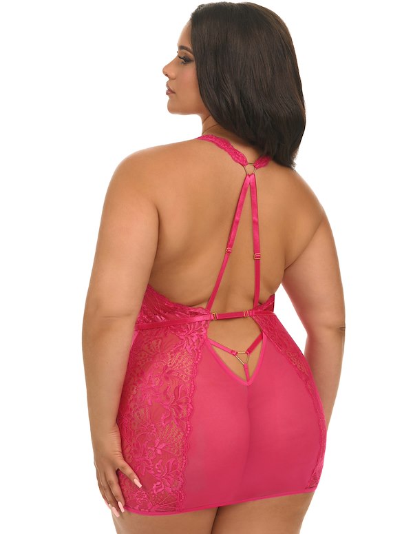 Armani Fitted Plus Size Babydoll ALT1 view Color: RA