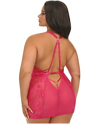 Alternate back view of ARMANI FITTED PLUS SIZE BABYDOLL