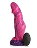 Additional PURPLE/PINK view of product CREATURE COCKS XENOX VIBRATING SILICONE DILDO W/ REMOTE with color code PPP
