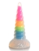 Additional MULTI view of product CREATURE COCKS UNI-GLOW GLOW-IN-THE-DARK RAINBOW SILICONE DILDO with color code MC