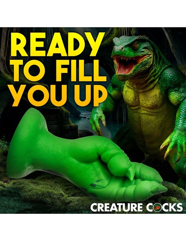 Creature Cocks Raptor Claw Fisting Silicone Dildo ALT12 view Color: GR