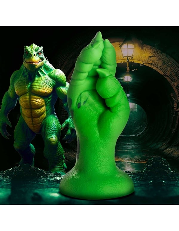 Creature Cocks Raptor Claw Fisting Silicone Dildo ALT7 view Color: GR