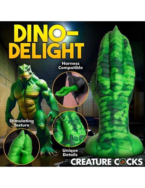 Creature Cocks Raptor Claw Fisting Silicone Dildo ALT9 view Color: GR