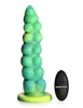 Additional GREEN view of product CREATURE COCKS SQUIRMER THRUSTING & VIBRATING SILICONE DILDO with color code GR
