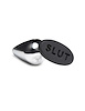 Additional SILVER/BLACK view of product BUTT SLUT METAL & SILICONE BUTT PLUG with color code SBK