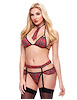 Additional RED PLAID view of product TEACHERS PET 4PC SEXY SCHOOLGIRL SET with color code RPD
