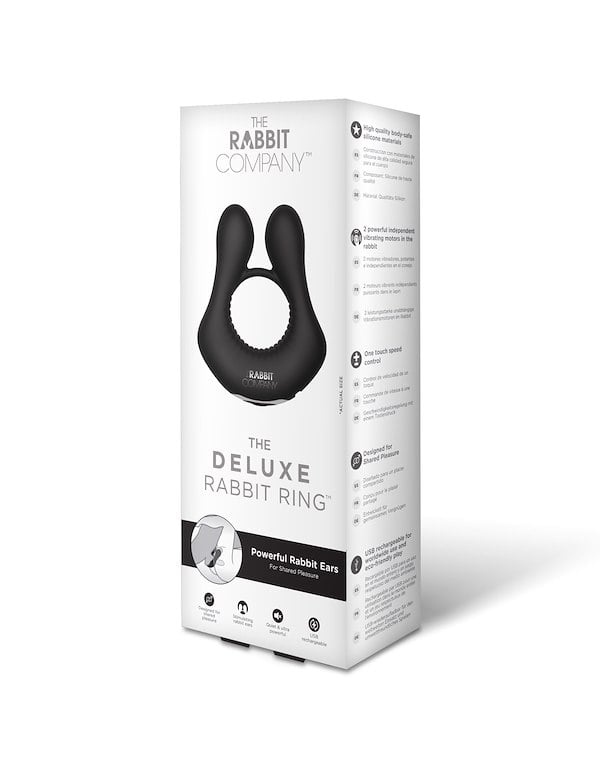 The Rabbit Company The Deluxe Black Rabbit Ring ALT3 view Color: BK