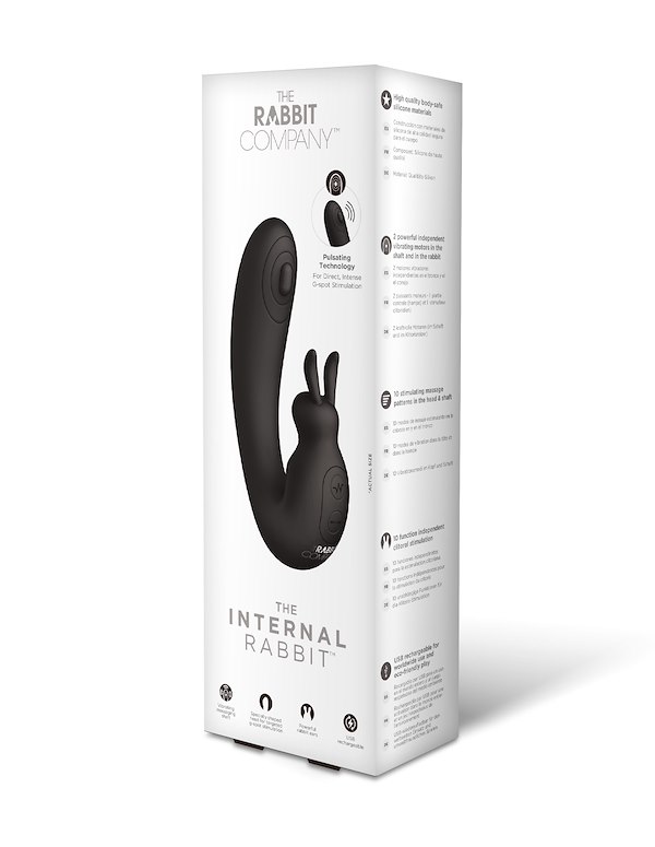 THE INTERNAL RABBIT IN BLACK ALT3 view Color: BK