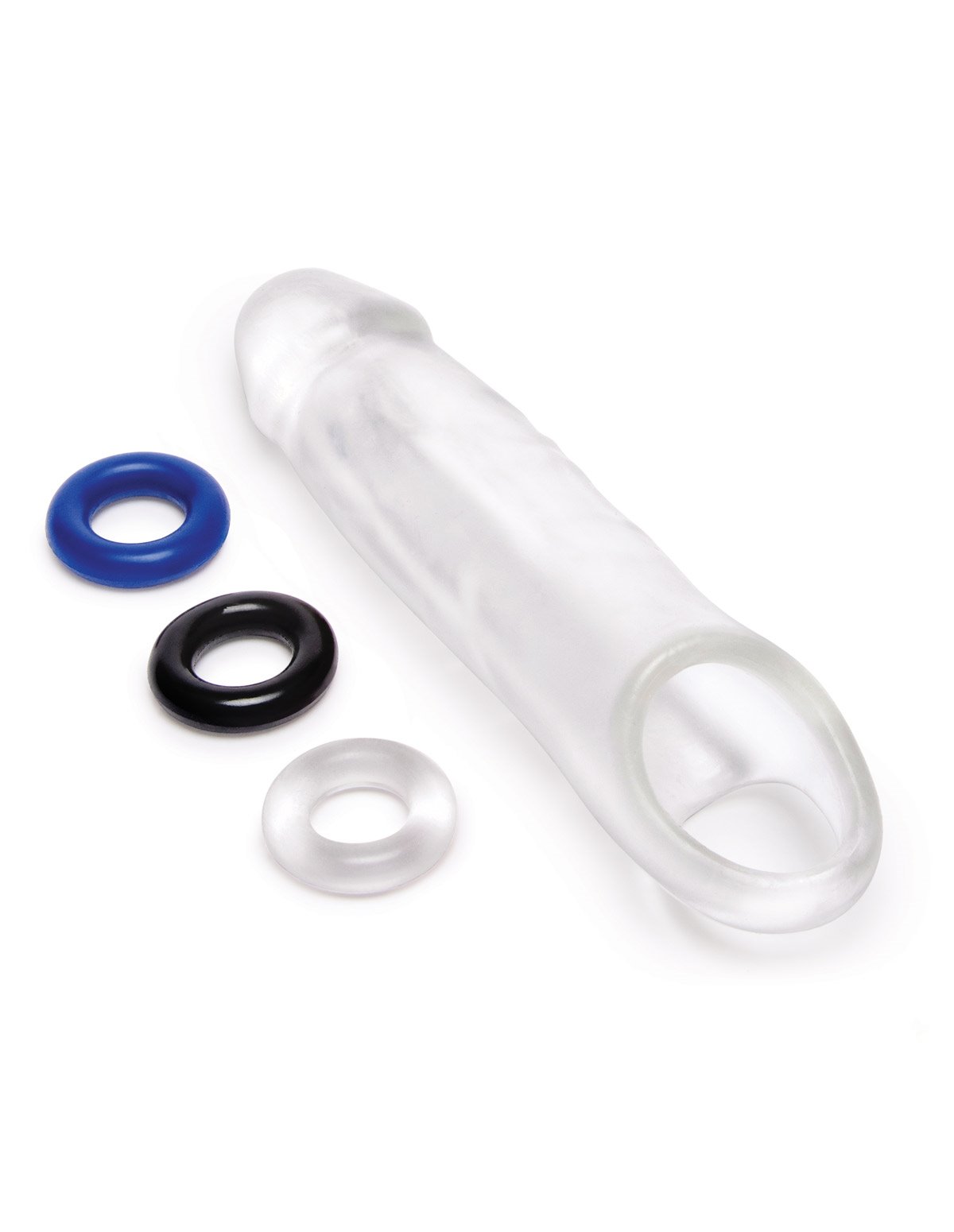 alternate image for Size Up 1 Inch See-Thru Penis Extender W/ Ball Loop