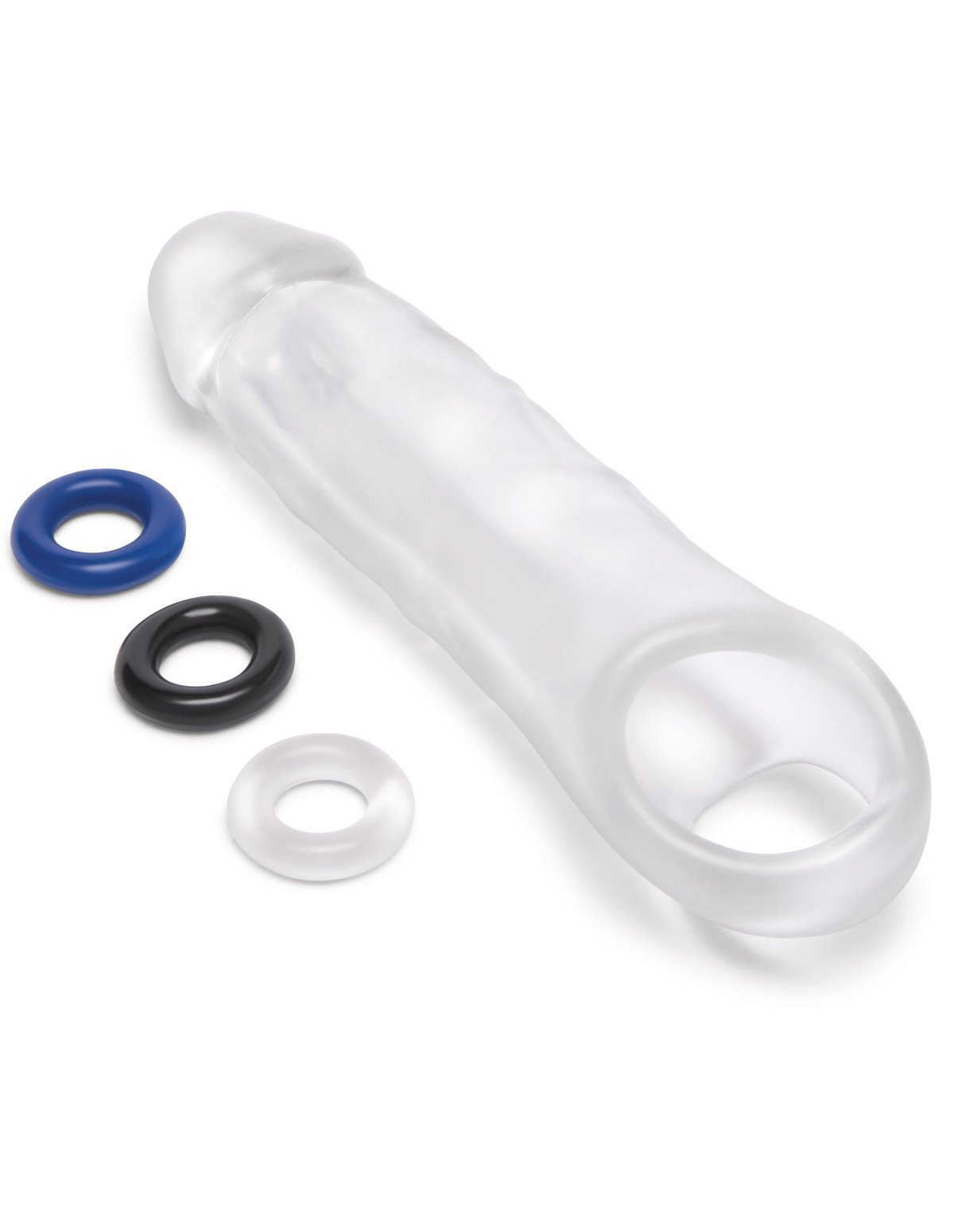 alternate image for Size Up 2 Inch See-Thru Penis Extender W/ Ball Loop