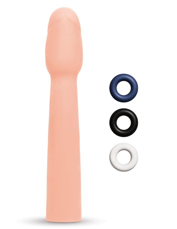 Size Up 2 Inch Realistic Penis Extender ALT1 view Color: VA