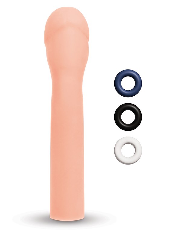 Size Up 3 Inch Realistic Penis Extender ALT2 view Color: VA