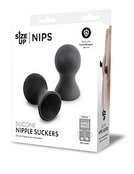 Alternate back view of SIZE UP BLACK SILICONE NIPPLE SUCKERS