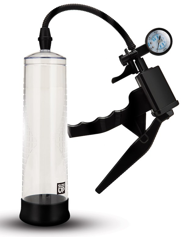 Size Up Deluxe Handpump Penis Pump ALT1 view Color: CKB