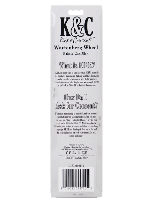 KINK & CONSENT - BLACK WARTENBERG WHEEL ALT5 view Color: BK