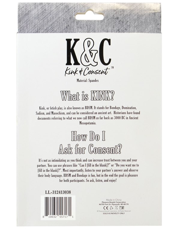 KINK & CONSENT - TOTAL DARKNESS OPEN MOUTH HOOD ALT5 view Color: BK