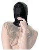 Additional BLACK view of product KINK & CONSENT - TOTAL DARKNESS OPEN MOUTH HOOD with color code BK