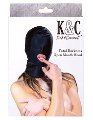 Additional BK view of product KINK & CONSENT - TOTAL DARKNESS OPEN MOUTH HOOD with color code ALT4