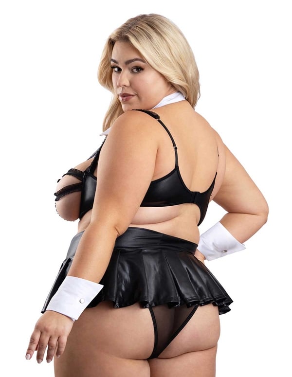 WICKED THOUGHTS PLUS SIZE BEDROOM COSTUME ALT1 view Color: BK