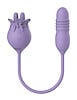 Additional PURPLE view of product PURPLE HAZE - DUAL THRUSTING AND CLITORAL STIMULATOR with color code PR