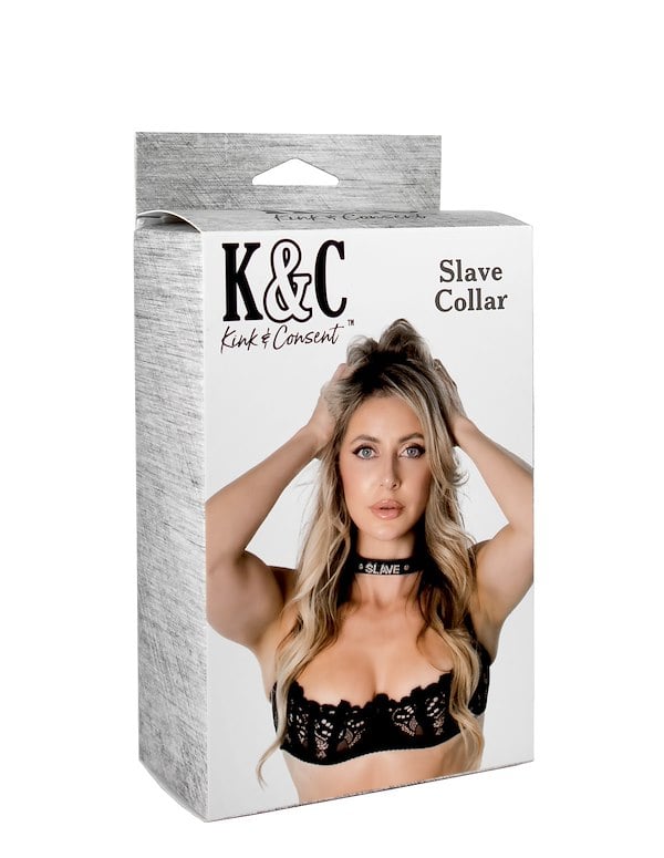 Kink & Consent - Slave Collar ALT2 view Color: BKS