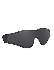 Alternate back view of KINK & CONSENT - FAUX LEATHER BLINDFOLD