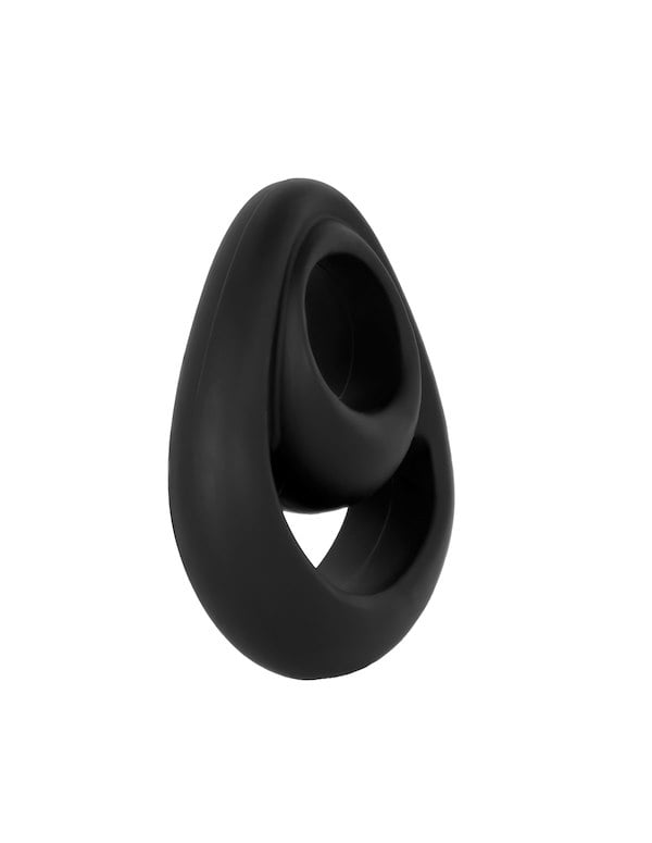 One Love - Tear Drop Double Ring ALT5 view Color: BK