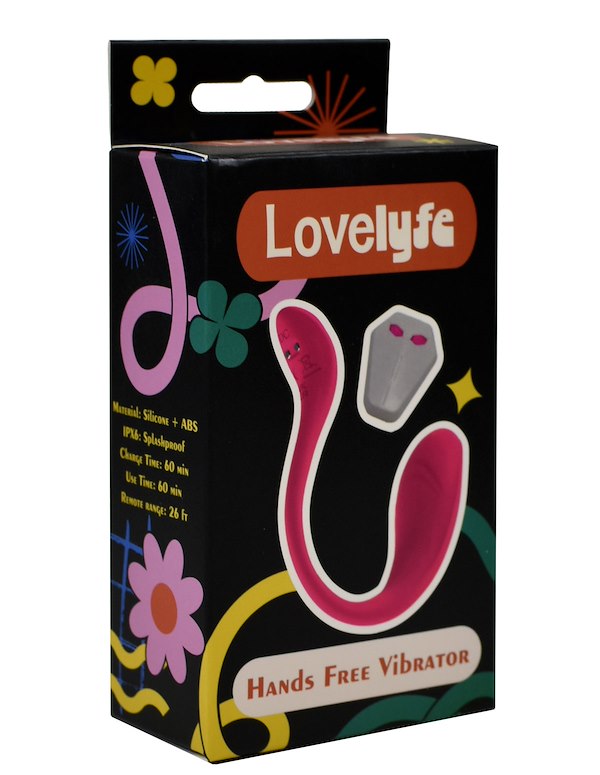 LOVELYFE - HANDS FREE VIBRATOR W/ REMOTE ALT4 view Color: PK
