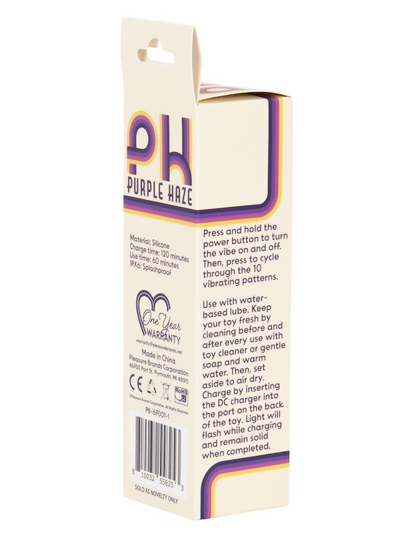 PURPLE HAZE - RECHARGEABLE VIBE ALT8 view Color: PR