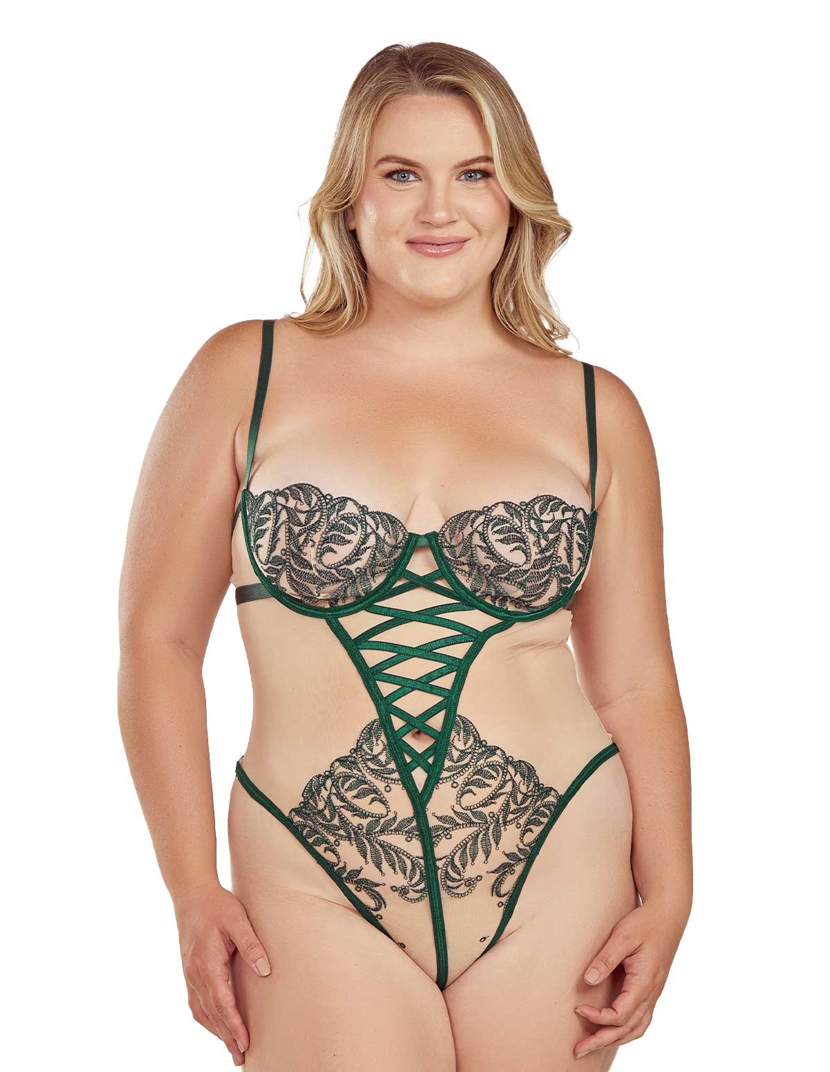 alternate image for Never Leaf You Plus Size Teddy