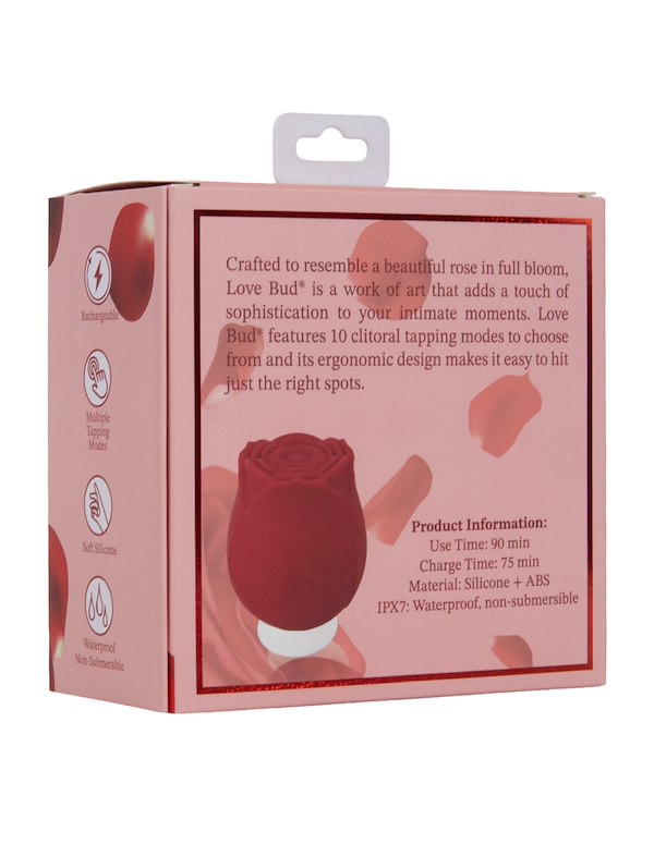 LOVE BUD - ROSE CLITORAL TAPPER ALT7 view Color: RD