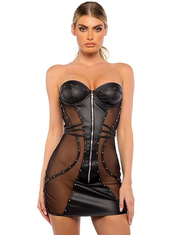 LUST & LEATHER DRESS - LI703-04074
