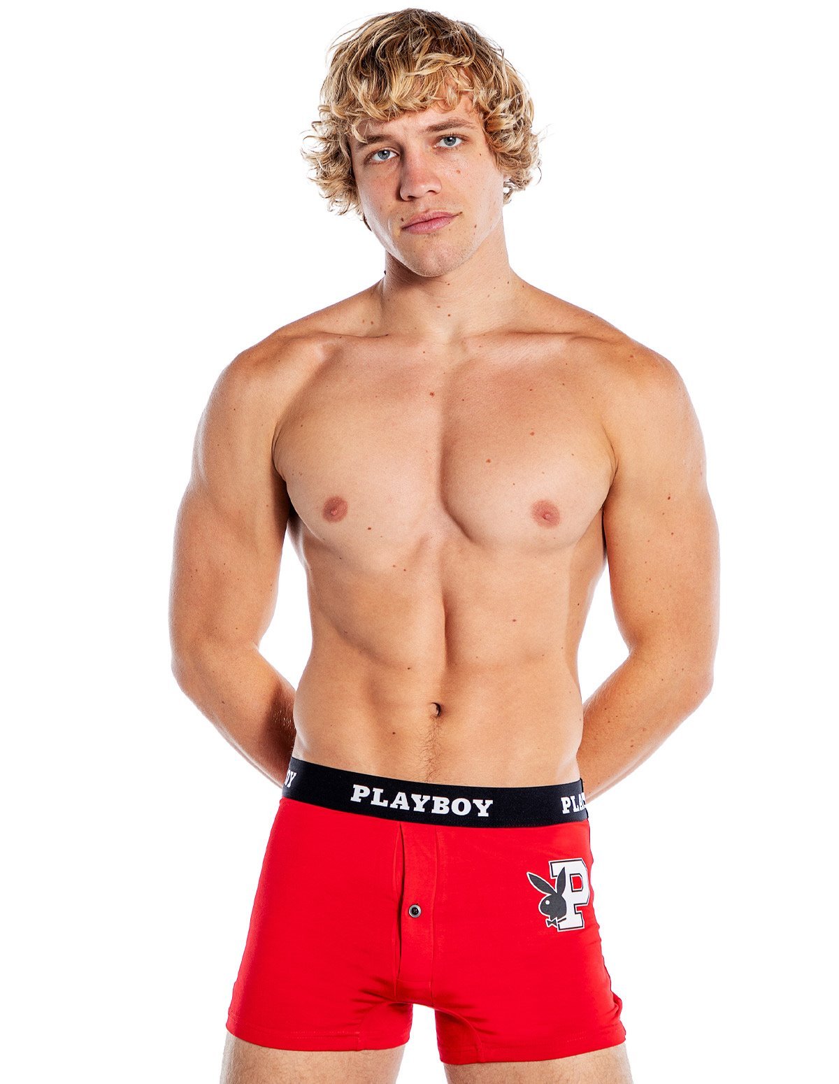 alternate image for Playboy Red Athletic Lounge Boxer Brief
