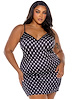 Additional BLACK view of product PLAYBOY BUNNY LOUNGE CHEMISE with color code BK