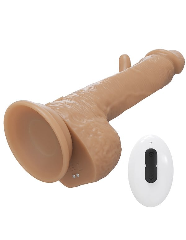 Flick It Real Good Dildo W/ Internal Stimulator ALT1 view Color: VA
