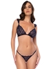 Additional NAVY view of product MIDNIGHT RENDEZVOUS BRA TOP AND THONG with color code NV