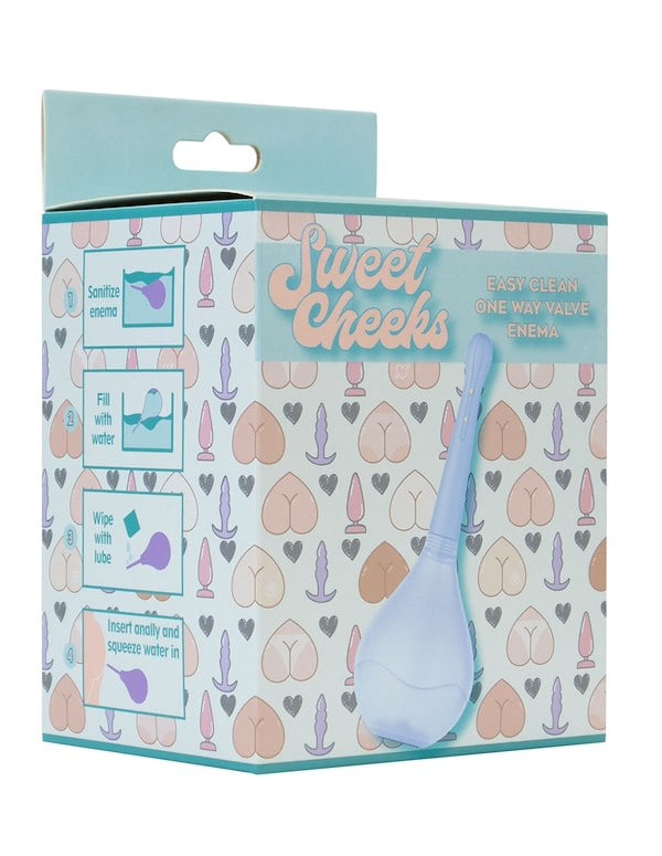 Sweet Cheeks - Easy Clean One Way Valve Enema 150Ml ALT3 view Color: BL