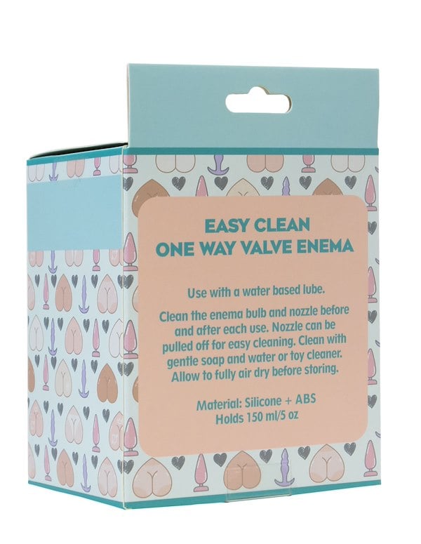 Sweet Cheeks - Easy Clean One Way Valve Enema 150Ml ALT5 view Color: BL