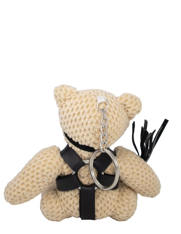 BDSM TEDDY BEAR KEYCHAIN ALT1 view Color: BEBK