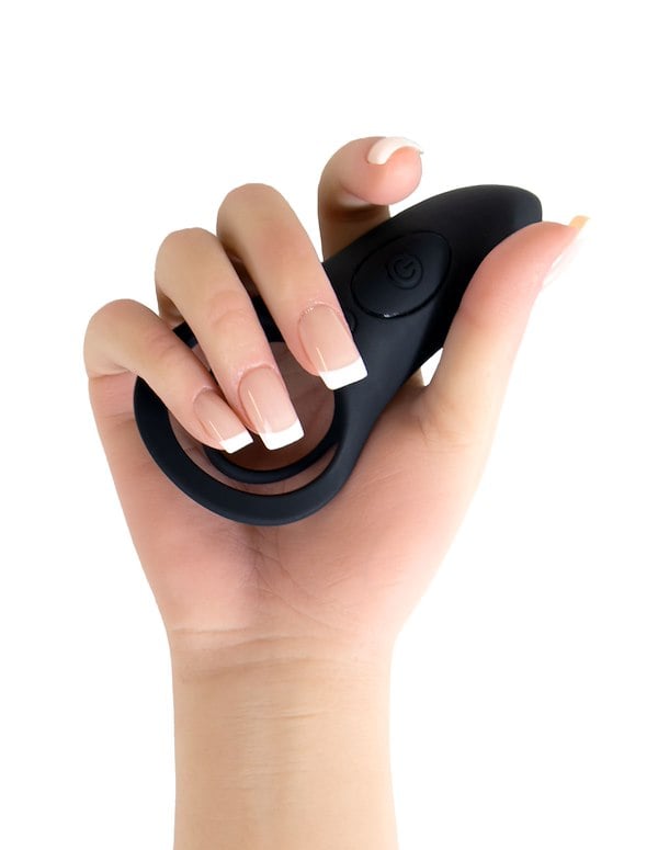 Starry Nights - Vibrating Cock Ring W/ Remote ALT3 view Color: BK