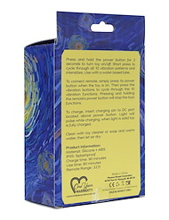 Additional BK view of product STARRY NIGHTS - VIBRATING COCK RING W/ REMOTE with color code ALT2