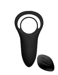 Alternate front view of STARRY NIGHTS - VIBRATING COCK RING W/ REMOTE