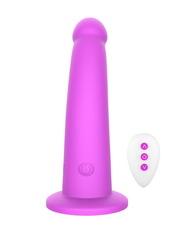 Auxiliary - V1 Vibrating Dildo W/ Remote default view Color: PR