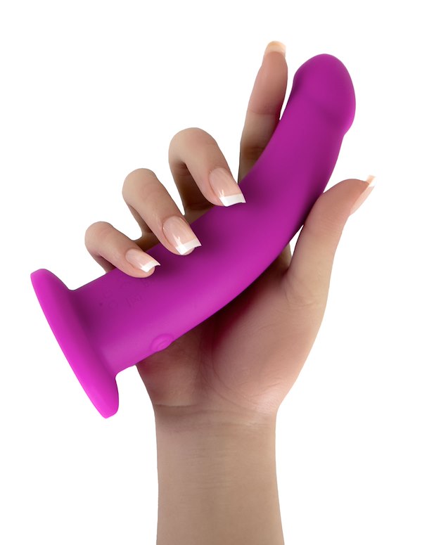 Auxiliary - V1 Vibrating Dildo W/ Remote ALT2 view Color: PR