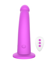 Front view of AUXILIARY - V1 VIBRATING DILDO W/ REMOTE